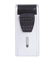 Çift Torch Pürmüz Gümüş Metal Puro Çakmağı - TR7921