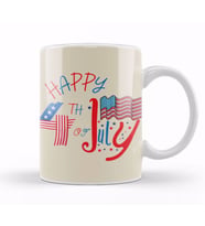 Happy 4th Of July İndependence Day Gift CelebrationPatriotic Kupa Bardak Porselen