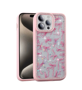 Apple iPhone 14 Pro Kılıf Taşlı ve Simli Tasarım Zore Azra Kapak