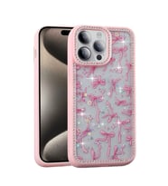Apple iPhone 14 Pro Kılıf Taşlı ve Simli Tasarım Zore Azra Kapak