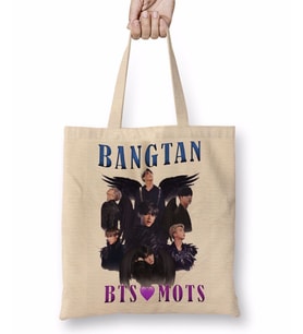 Bts Mots Bangtan Bez Çanta Uzun Saplı