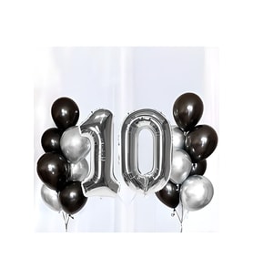 10 Yaş Doğum Günü Balon Seti