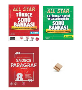 Newton LGS 2027 8. Sınıf All Star Türkçe İnkılap ve Paragraf 3lü Set Soru Bankası + Telefon Standı