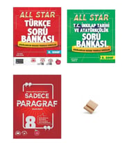 Newton LGS 2027 8. Sınıf All Star Türkçe İnkılap ve Paragraf 3lü Set Soru Bankası + Telefon Standı