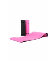 Çift Taraflı Yoga Minderi Ve Spor Matı 16 mm Pembe-Siyah