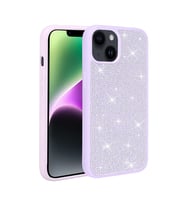 Apple iPhone 14 Kılıf Parlak Taşlı Tasarım Zore Ston Kılıf (Lila)