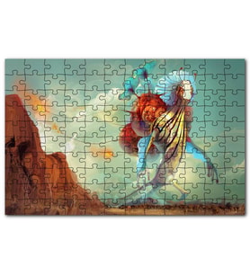 Cakapuzzle Gerçeküstü Sanat Fantastik Yaratık Animasyon Puzzle Yapboz MDF(Ahşap) (120 Parça)