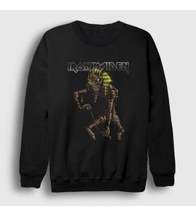Presmono Unisex Siyah Mummy Iron Maiden Sweatshirt 86960tt