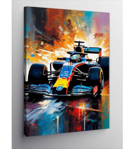 Kanvas Tablo Formula 1 Aracı