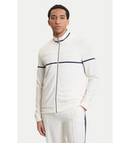 Guess Spiros Tam Fermuarlı Erkek Beyaz Eşofman Üstü Z6GQ29K3212-G018