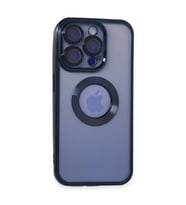 Apple iPhone 15 Pro Max Kılıf Slot Silikon - Lacivert