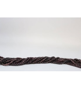 Lal (Granat) (Garnet) Taşı YARIM Dizi 3mm (17cm uzunluğundadır)