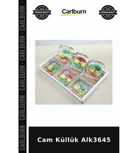 Özel Üretim Dekoratif Masaüstü Şık Aksesuar Modern Ev Ofis Cam Küllük Alk3645