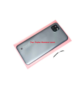 Oppo Realme C11 Arka Pil Batarya Kapağı (Gri)