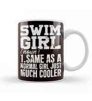 Swim Girl Definition Swimmer Water Sport Swimming Instructor Kupa Bardak Porselen