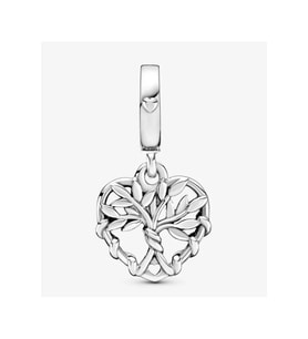 Kalp Aile Ağacı Sallantılı Charm