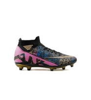 Laliga KRP Siyah Altın Desenli Çocuk Çim Zemin Kramponu KRP-SIYAH-ALTIN-DESENLI Siyah
