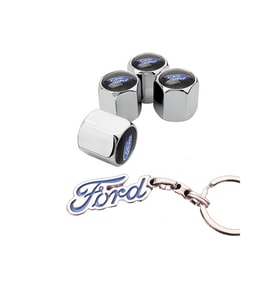 Ford Fiesta 2002-2008 KROM RENK Sibop Kapağı 4 Adet ve Krom Anahtarlık