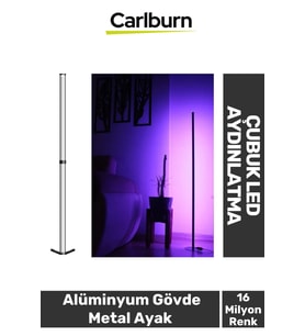 2 Metre Usb Giriş Alüminyum Gövde Metal Ayak Rgb Uzaktan Kumandalı Çubuk Led Aydınlatma