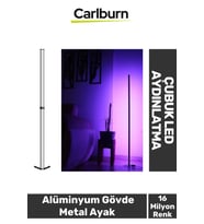 2 Metre Usb Giriş Alüminyum Gövde Metal Ayak Rgb Uzaktan Kumandalı Çubuk Led Aydınlatma