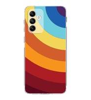 Samsung Galaxy M13  Kamera korumalı Kapak Renk Cümbüşü Tasarımlı  Şeffaf Kılıf