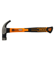 Ingco HCHD0166 16oz/450gr Endüstriyel Fiberglas Saplı Çatal Çekiç (Sarı)