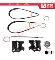 Land Rover Rang.e Rover Sport MK2 L494 2013-2022 LR078870 İçin Arka Sağ Kapı Cam Kriko Tamir Seti