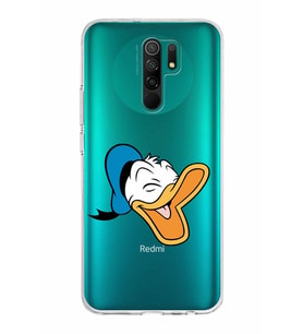 Xiaomi Redmi 9 Uyumlu Kapak Donald Duck Tasarımlı Şeffaf Silikon Kılıf