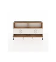 Arges Konsol 4 Raflı 4 Kapaklı 176x30x99 Çam-Aytaşı/Antrasit