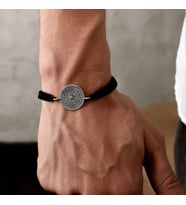 Gümüş Esma'ül Hüsna Bileklik 925 Ayar Gümüş Allahın 99 İsmi Yazılı İp Örgü Unisex Bileklik