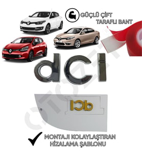 MEGANE 3 FLUENCE CLİO 4  DCİ ARKA BAGAJ YAZI