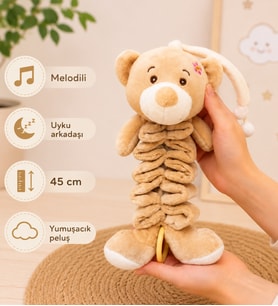 Sevimli Peluş Ayı Uyku Arkadaşı Müzikli Battaniye