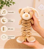 Sevimli Peluş Ayı Uyku Arkadaşı Müzikli Battaniye