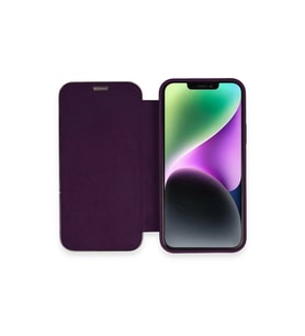 Apple İphone 12 Kılıf Dolpin Kapaklı - Derin Mor