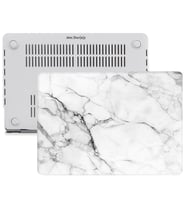 MacBook Pro Retina Kılıf HardCase A1425 A1502 2012/2015 Uyumlu Kılıf Mermer11NL (Metal)