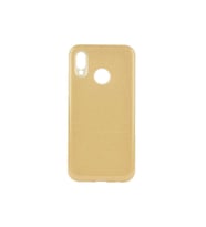 Huawei P20 Lite Uyumlu Kılıf Zore Shining Silikon (Gold)