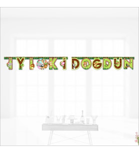Safari Sevimli Hayvanlar İyi ki Doğdun Yazı - 2 mt (STD)
