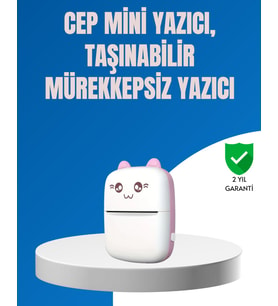 Mini Bluetooth Termal Yazıcı 1200mAh Şarjlı Taşınabilir