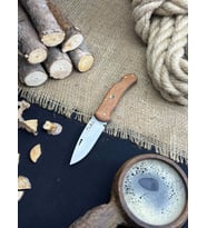 Piknik Çakısı Kamp Bıçağı Katlanabilir Çakı Outdoor Bıçak Deri Kılıf Hediyeli Sapelli Ağacı Saplı