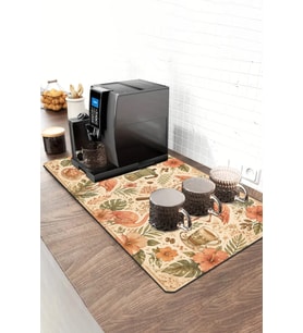 Valerine Life Barista Kahve Barı Matı 40x90cm Espresso Makinesi Çaycı Altlığı Flamingo Kahve Bahçesi