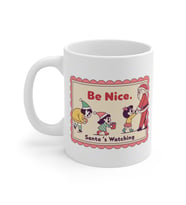 Be Nice - Santa's Watching Christmas Mug  - Komik Hediye Kupa  Ofis Arkadaşına Harika Hediye