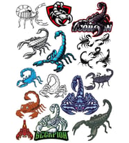 Akrep Sticker Set 15 Parça Telefon, Tablet, Defter, Laptop Sticker