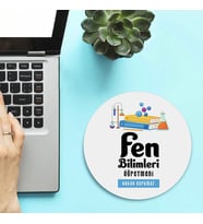 Kişiye Özel Fen Bilimleri Öğretmenlerine Hediye Mousepad
