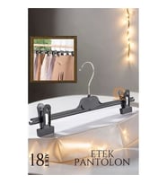 CEYLAN ADAM Etek Pantolon Eşarp Kıskaçlı Askı 18 li SET