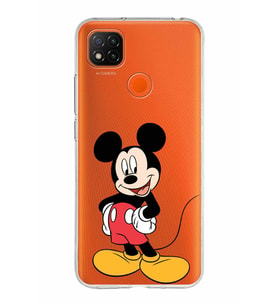 Xiaomi Redmi 9C Uyumlu Kapak Mickey Mouse Tasarımlı Şeffaf Silikon Kılıf