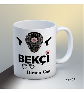 Kişiye Özel Bekçi Temalı Kupa Bardak