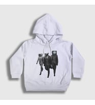 Presmono Unisex Çocuk Beyaz Alliance Skibidi Toilet Kapüşonlu Sweatshirt 479061tt (Beyaz)