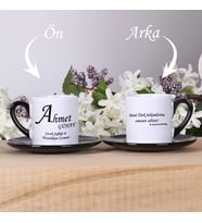 Doktorlara Özel İsimli Türk Kahvesi Fincan Takımı
