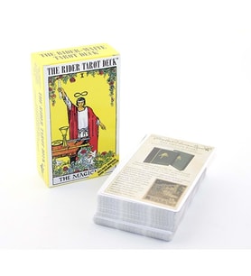 78 Tarot Kart Seti Renkli Kutulu İngilizce Yeni Başlayanlar İçin Rider-Waite Tarot Deck