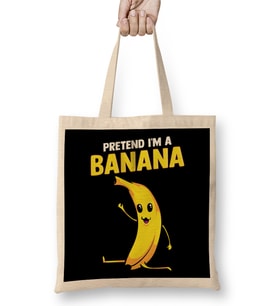 Pretend I m A Banana Gymnastics Pun Bez Çanta Uzun Saplı